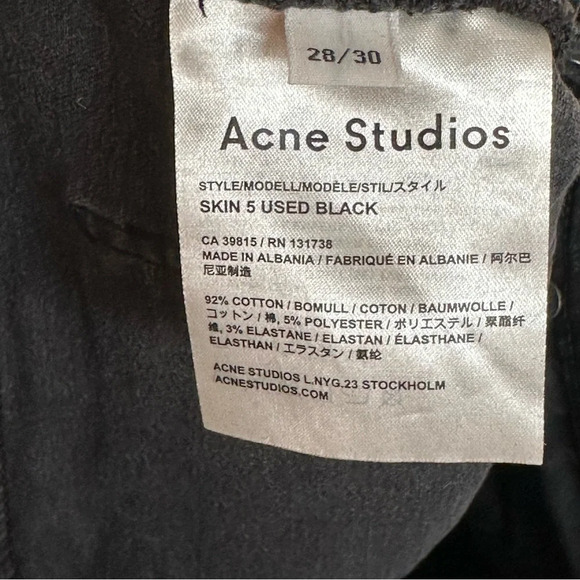 Acne Studios Skin 5 Jeans - Women’s 28 - Picture 9 of 9